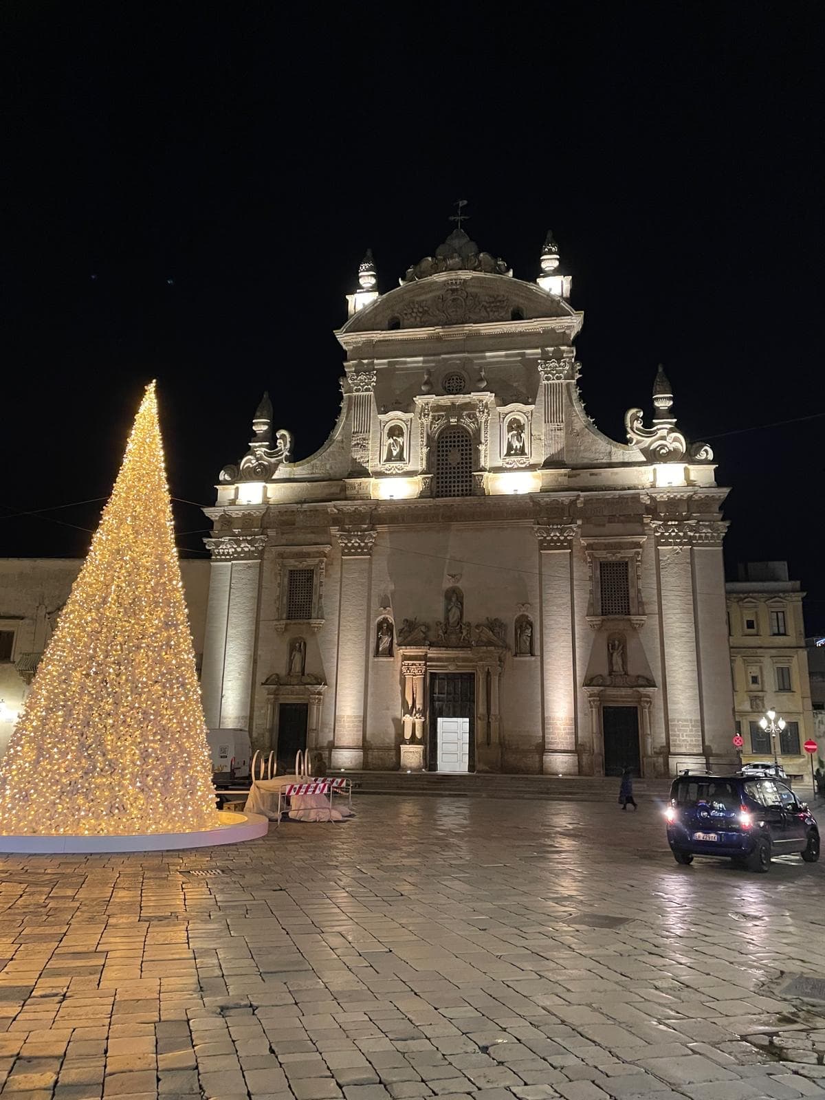 Main piazza with cafes and restaurants