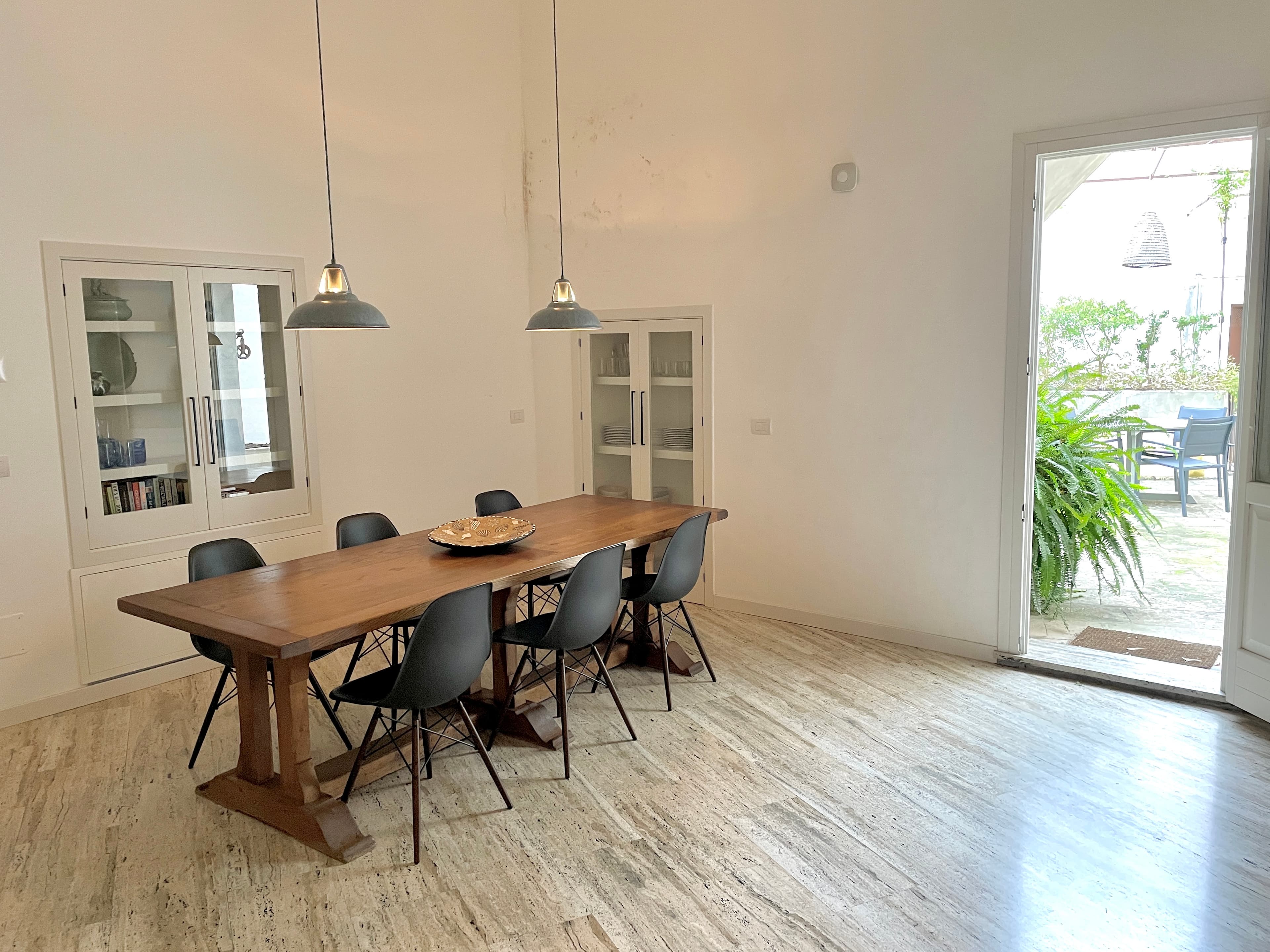 Al fresco dining off both sides of main kitchen