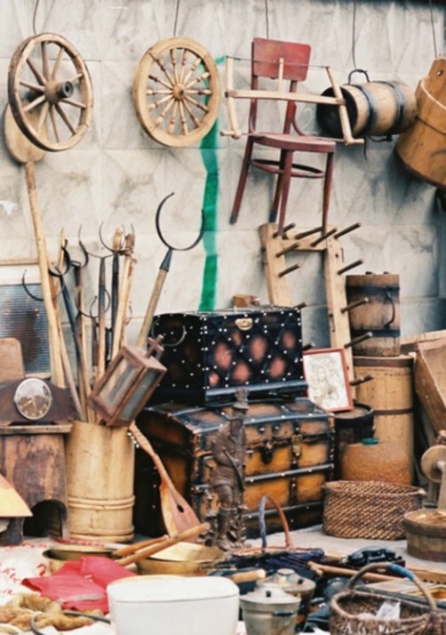 Rummaging for relaxation and inspiration.