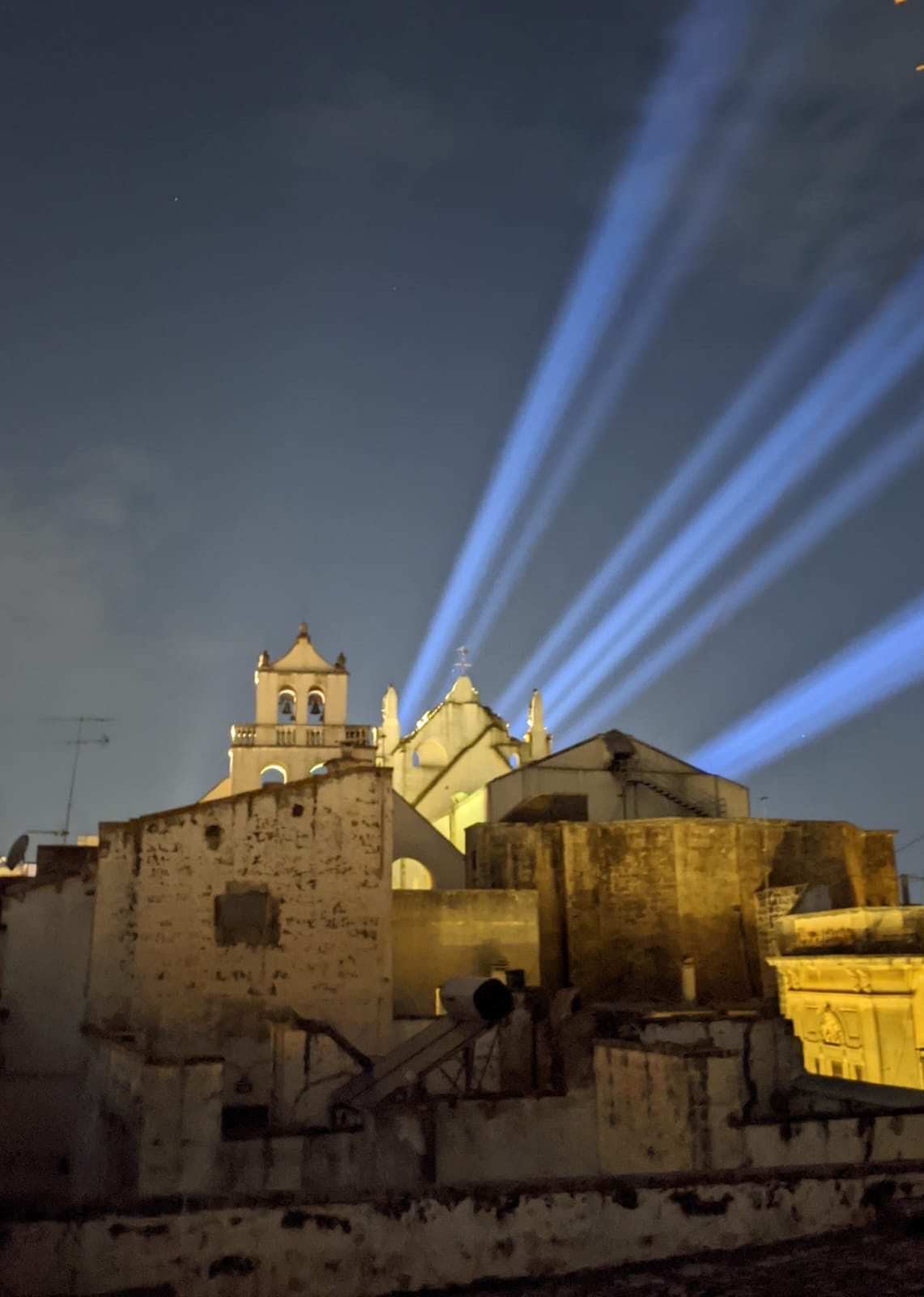 Festivities in the nearby main piazza
